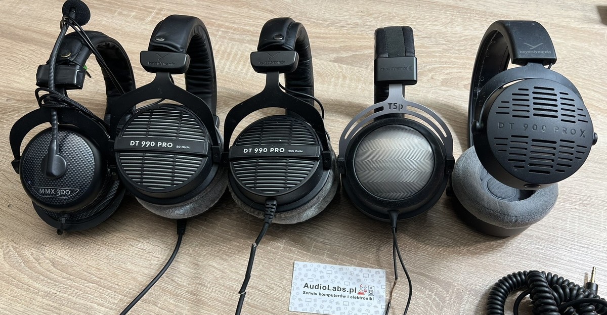 Słuchawki Beyerdynamic podczas naprawy w serwisie AudioLabs.pl
